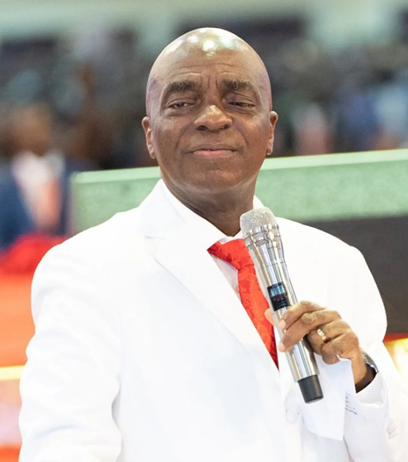 Presiding Bishop during a teaching session